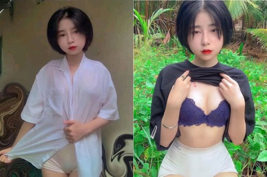 Sex em tóc ngắn từ đồng quê thích bú cặc